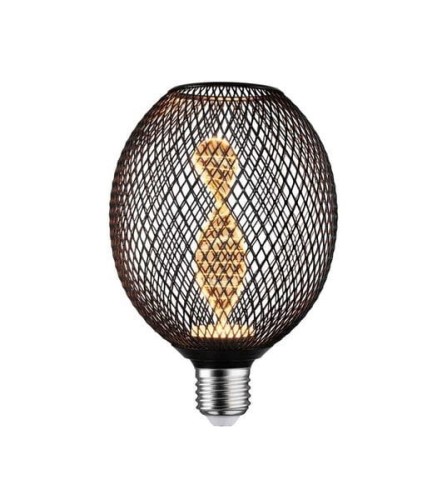 Źródło światła LED METALLIC GLOW GLOB  czarny Helix E27 3,5W 110lm 1800K 230V - 1652221