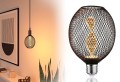 Źródło światła LED METALLIC GLOW GLOB  czarny Helix E27 3,5W 110lm 1800K 230V - 1652224