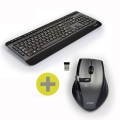 Zestaw klawiatura + mysz PORT DESIGNS  Wireless Silent  900901-UK (UK layout, silent, USB-C, USB-A , 104+20 klawiszy) - 1641385