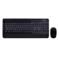 Zestaw klawiatura + mysz membranowa Microsoft Wireless Desktop 3050 with AES PP3-00020 (USB 2.0; (US); kolor czarny; BlueTrack) - 1165533