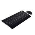 Zestaw klawiatura + mysz membranowa Microsoft Wireless Desktop 3050 with AES PP3-00020 (USB 2.0; (US); kolor czarny; BlueTrack) - 1165534