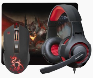 Zestaw dla graczy Defender DEVOURER MHP-006 (mysz+słuchawki+podkładka) Gaming
