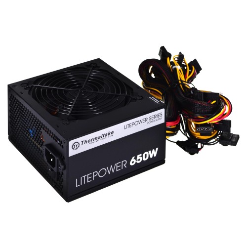 Zasilacz Thermaltake Litepower II Black 650W PS-LTP-0650NPCNEU-2 (650 W; Aktywne; 120 mm) - 884449