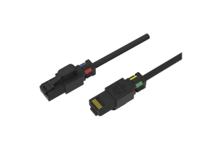 WIREARTE PATCH-CORD U/UTP KAT.6A LSOH (OBROTOWY KLIPS IDENTYFIKACYJNY) 0.25M