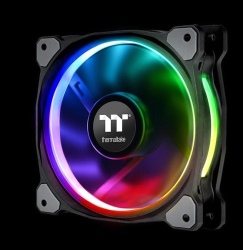 Wentylator do obudowy Thermaltake Ring 12 RGB Plus TT Premium 3 pack CL-F053-PL12SW-A (120 mm; 1500 obr/min; RGB) - 1437512