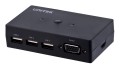 UNITEK PRZEŁĄCZNIK KVM 2-IN 1-OUT, 2XVGA, 3XUSB-A - 1435945