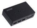 UNITEK PRZEŁĄCZNIK KVM 2-IN 1-OUT, 2XVGA, 3XUSB-A - 1441676