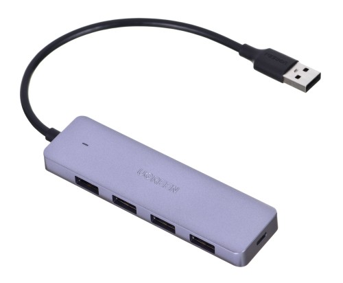 UGREEN ADAPTER 4W1 USB/4X USB 3.0+MICRO USB SZARY - 1065371