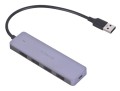 UGREEN ADAPTER 4W1 USB/4X USB 3.0+MICRO USB SZARY - 1065373