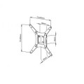Uchwyt ścienny do telewizora ART AR-58 (narożny, ścienne; 17" - 32"; max. 20kg) - 803382
