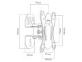 Uchwyt do monitora BLOW 76-854# (ścienne, Uchylny; 10" - 27"; max. 20kg) - 1664057
