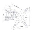Uchwyt ART AR-73 (Uchylny; 19" - 55"; max. 35kg) - 1131533