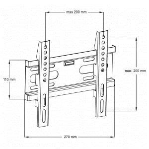 Uchwyt ART AR-44 (Stały, ścienne; 14" - 42"; max. 35kg) - 803393