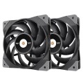 THERMALTAKE TOUGHFAN 12CM 2 PACK BLACK CL-F082-PL12BL-A - 1329506