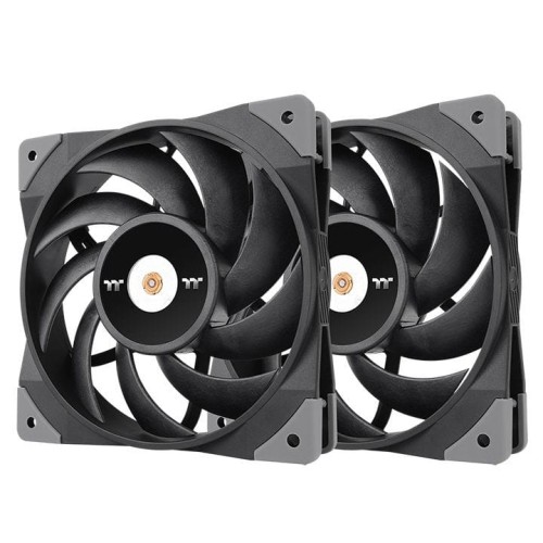 THERMALTAKE TOUGHFAN 12CM 2 PACK BLACK CL-F082-PL12BL-A - 1329506