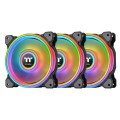 THERMALTAKE RING QUAD 14 RGB RADIATOR FAN TT PREMIUM EDITION 3PACK CL-F089-PL14SW-A - 1694455