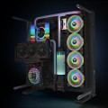 THERMALTAKE RING QUAD 14 RGB RADIATOR FAN TT PREMIUM EDITION 3PACK CL-F089-PL14SW-A - 1694459