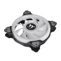 THERMALTAKE RING QUAD 14 RGB RADIATOR FAN TT PREMIUM EDITION 3PACK CL-F089-PL14SW-A - 1694457