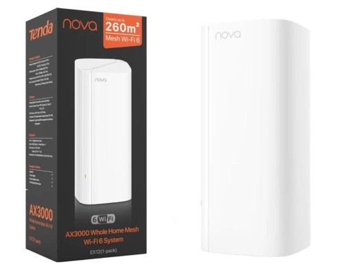 Tenda EX12 1-Pack AX3000 System Mesh Wi-Fi 6 (jednopak) - 1741909