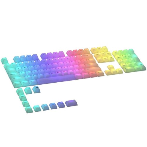 Glorious Polychroma RGB Keycaps - 115 Keycaps, ANSI, US-Layout, semi-transparent - 1809872