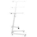 Biurko Maclean MC-849 W sprężyna gazowa regulacja wys, max wys 120cm - 1310788