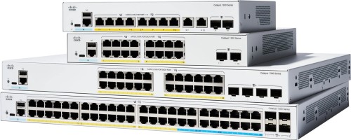Switch Cisco Catalyst 1300 8p GE Full PoE 2x1G Combo - 1810154