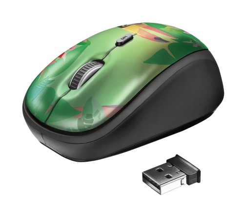 Mysz Trust Yvi Wireless Toucan 23389 (optyczna; 1600 DPI; kolor zielony) - 1067640