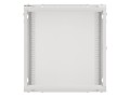 Szafa instalacyjna wisząca 19" 12U 600x600 szara drzwi metalowe Lanberg (flat pack) - 1129002
