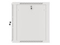 Szafa instalacyjna wisząca 19" 12U 600x600 szara drzwi metalowe Lanberg (flat pack) - 1129005