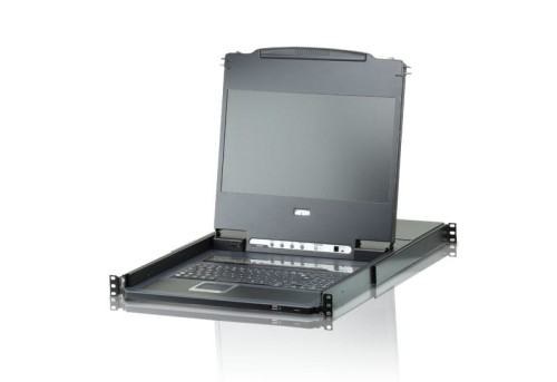 Konsola LCD 17,3" FullHD KVM USB DVI ATEN CL6708MW (CL6708MW-ATA-AG)  8-port. - 1203880