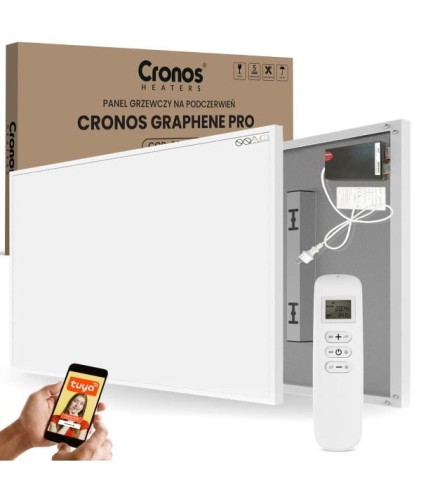 Promiennik podczerwieni Cronos Grafen Pro CGP-1100TWP 1100W z WiFi i pilotem - 1728300