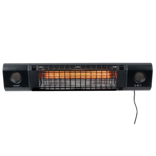 Promiennik podczerwieni Sunred SOUND-2000W Heater, Sun and Sound Ultra Wall, 2000 W, Czarny - 1793938
