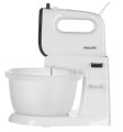 Mikser ręczny z misą Philips HR3745/00 (450W; kolor biały) - 1805778