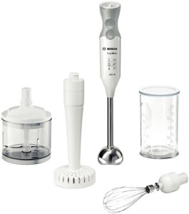 Blender ręczny BOSCH MSM 66155 (600W; kolor biały, kolor szary)
