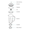 POWERNEED KIELICHOWY BLENDER PRÓŻNIOWY SOUS VIDE 1500ML, 800W, 21000RPM, MAKS. 40ST.C, CZARNY, SF-711 - 888217