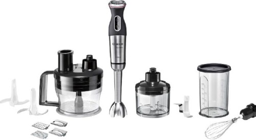 Blender ręczny Bosch Blender MaxoMixx MS8CM6190 1000 W Liczba prędkości 12 Tryb Turbo Kruszenie lodu Czarny/Stal nierdzewna - 1777306