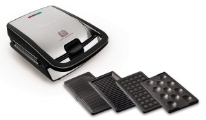 Tefal SW854D toster 700 W Czarny, Stal nierdzewna