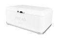 Chlebak Maestro MR-1677-AR-W metalowy biało-srebrny - 866706