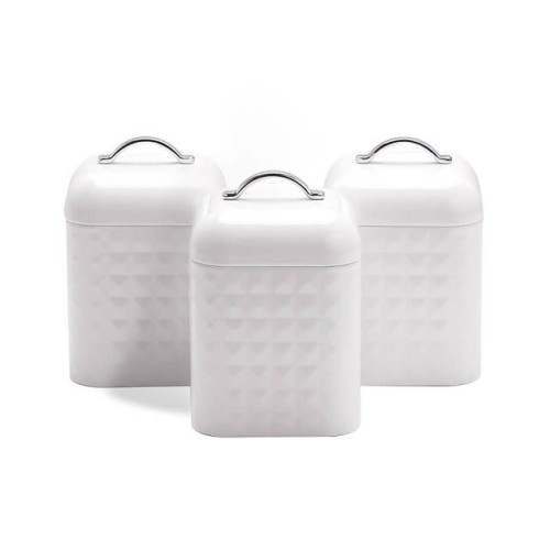 Zestaw pojemników metalowych 3 szt MR-1676-3S-WHITE - 1665729