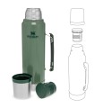 Stanley termos LEGENDARY CLASSIC - HAMMERTONE GREEN 1L - 1757517