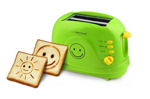 Toster Esperanza SMILEY EKT003 (750W; kolor zielony) - 890877