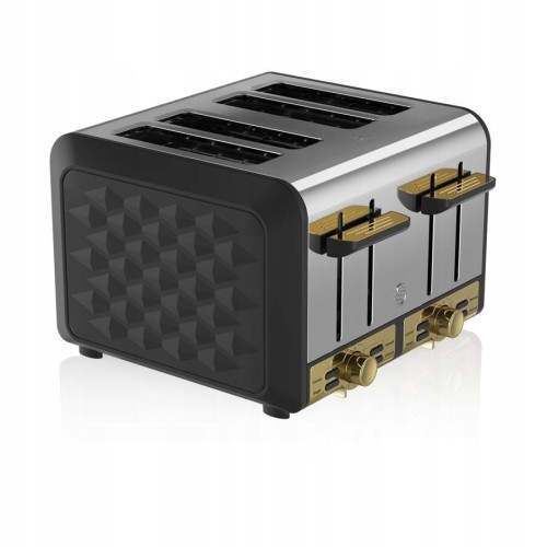 SWAN TOSTER GATSBY CZARNY 4 KROMKI ST14084BLKN - 1185790