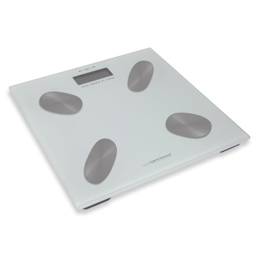 ESPERANZA ESPERANZA CYFROWA WAGA ŁAZIENKOWA Z POMIAREM TKANKI TŁUSZCZOWEJ CHA-CHA BIAŁA EBS022W - 1008454