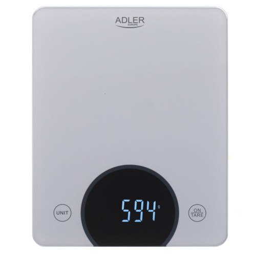 Waga kuchenna Adler AD 3173s do 10kg srebrna - 1008732