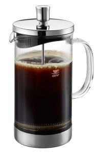 GEFU 16191 ręczny ekspres do kawy Zaparzacz do kawy/herbaty French Press 1 l Przezroczysty