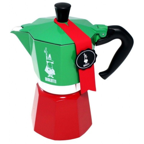 Kawiarka Bialetti Moka Express 6tz Italia czer-ziel. - 1639967