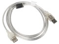 Przedłużacz USB 2.0 Lanberg AM-AF 1,8m Ferryt transparenty - 1813349