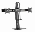 GEMBIRD STOJAK BIURKOWY NA DWA MONITORY Z REGULACJĄ WYSOKOŚCI 17-27, VESA 100X100MM, DO 6 KG - 1736080