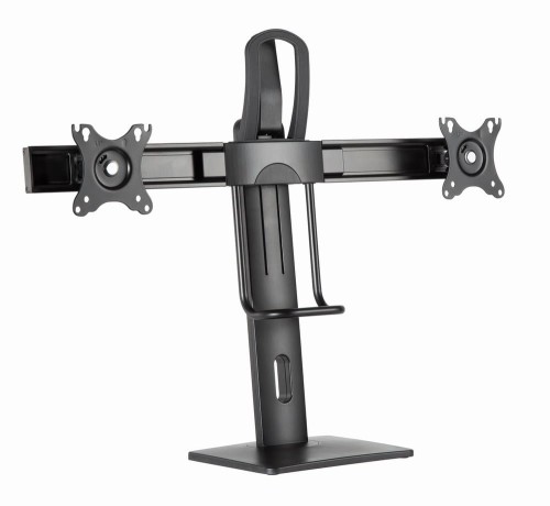GEMBIRD STOJAK BIURKOWY NA DWA MONITORY Z REGULACJĄ WYSOKOŚCI 17-27, VESA 100X100MM, DO 6 KG - 1817770