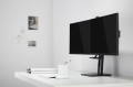 GEMBIRD STOJAK BIURKOWY NA DWA MONITORY Z REGULACJĄ WYSOKOŚCI 17-27, VESA 100X100MM, DO 6 KG - 1736089
